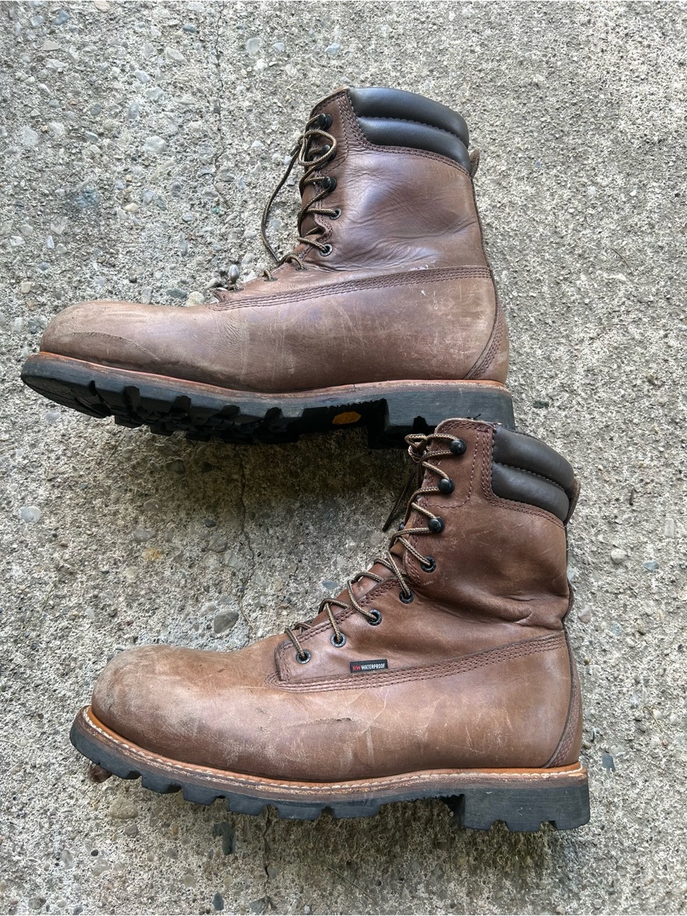Red wing Brown Leather Men's Work Boots Sz 13 D